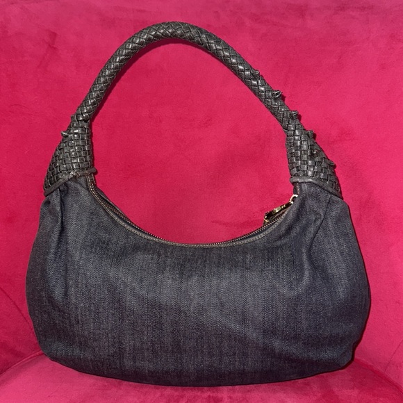 Fendi denim spy bag shoulder hobo purse - Picture 2 of 15